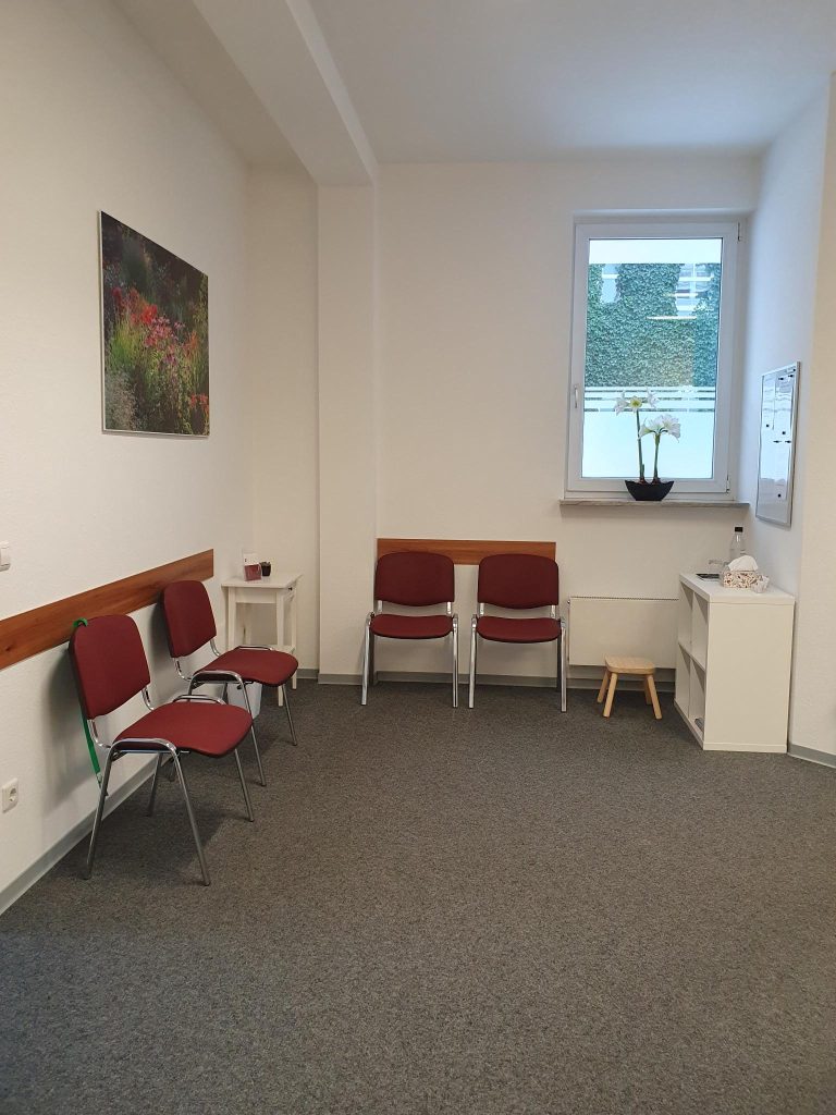 Praxis von innen, Wartebereich für Patient/innen